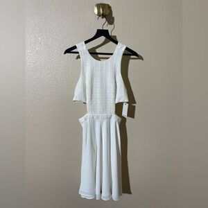Prose & Poetry White Sleeveless Mini Dress